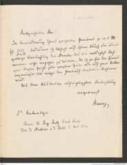 k.k. naturhistorisches Hofmuseum, Intendanzakten 1885-1896 (Hauer), Aktenzahl Z.162.a/1886, Seite 1